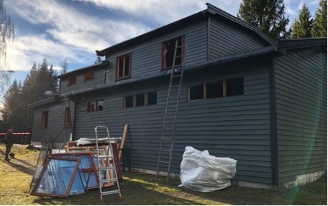 Gamle Stronghytta før riving